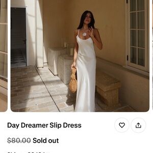 Shop Starlow Day Dreamer Elegant White Slip Dress